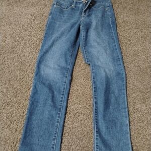 Anne Klein Straight Leg Blue Jeans